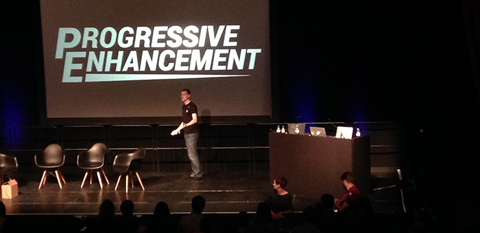 Jake Archibald on stage